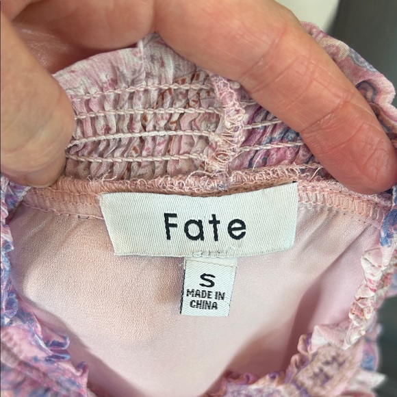 Fate Pink Purple Paisley Mini Dress - Picture 6 of 9